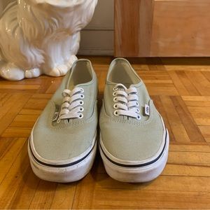 Vans Authentics Size 9 in Sage Green